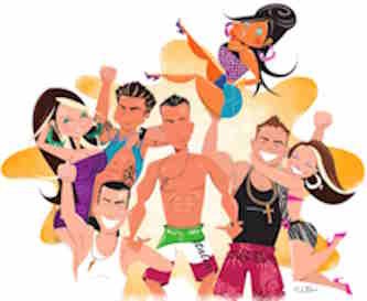 Jersey Shore fan art cover pic