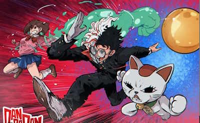 Dandadan fan art cover pic by the Duang