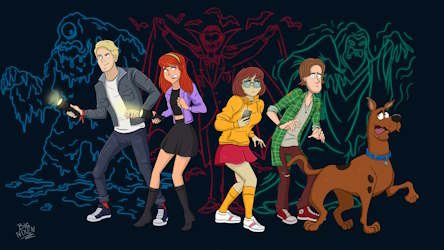 Scooby Doo Mystery Inc fan art cover pic